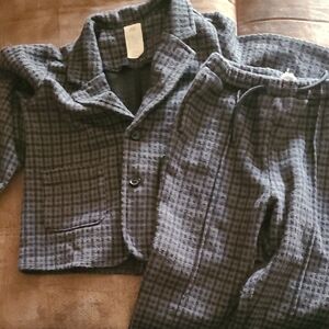 H&M Kids Gray Plaid Suit